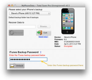 Enter iTunes password