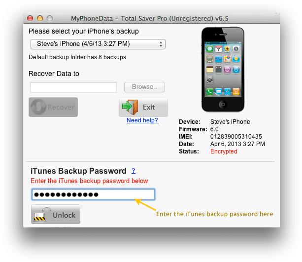 iphone backup extractor encrypted