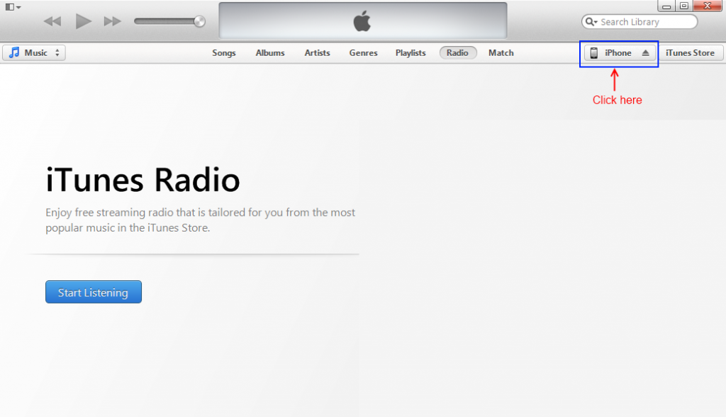 Select iPhone from iTunes Select-iphone-from-itunes